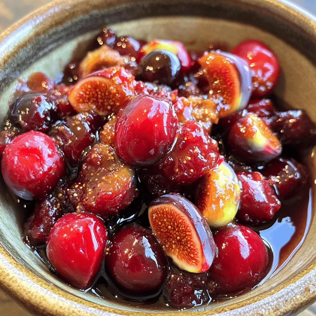 Ginger Fig Cherry Compote Flavorful and Easy Recipe