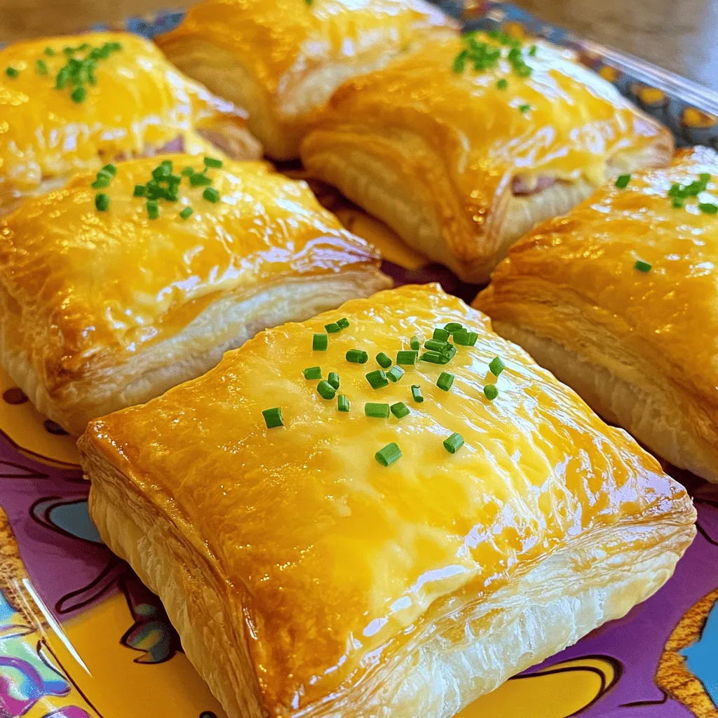 Ham and Cheese Puff Pastry Turnovers Simple Delight