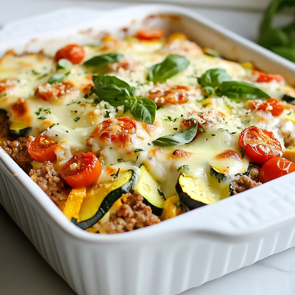 Ground Turkey Zucchini Casserole Healthy Easy Meal