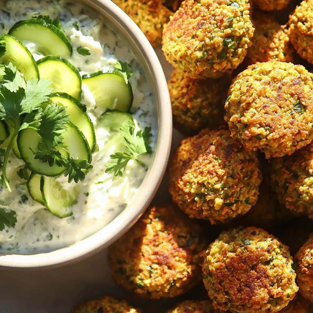 Air Fryer Falafel with Tzatziki Fresh Easy Recipe