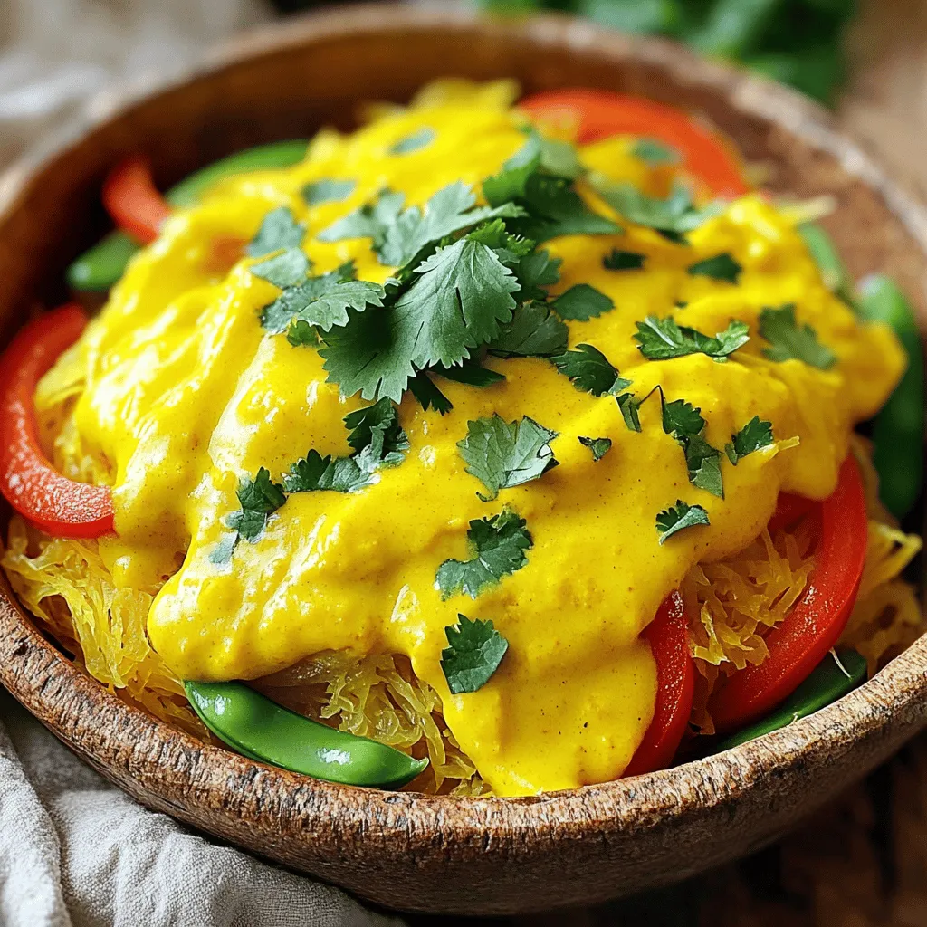Yellow Curry Spaghetti Squash Delicious and Nutritious