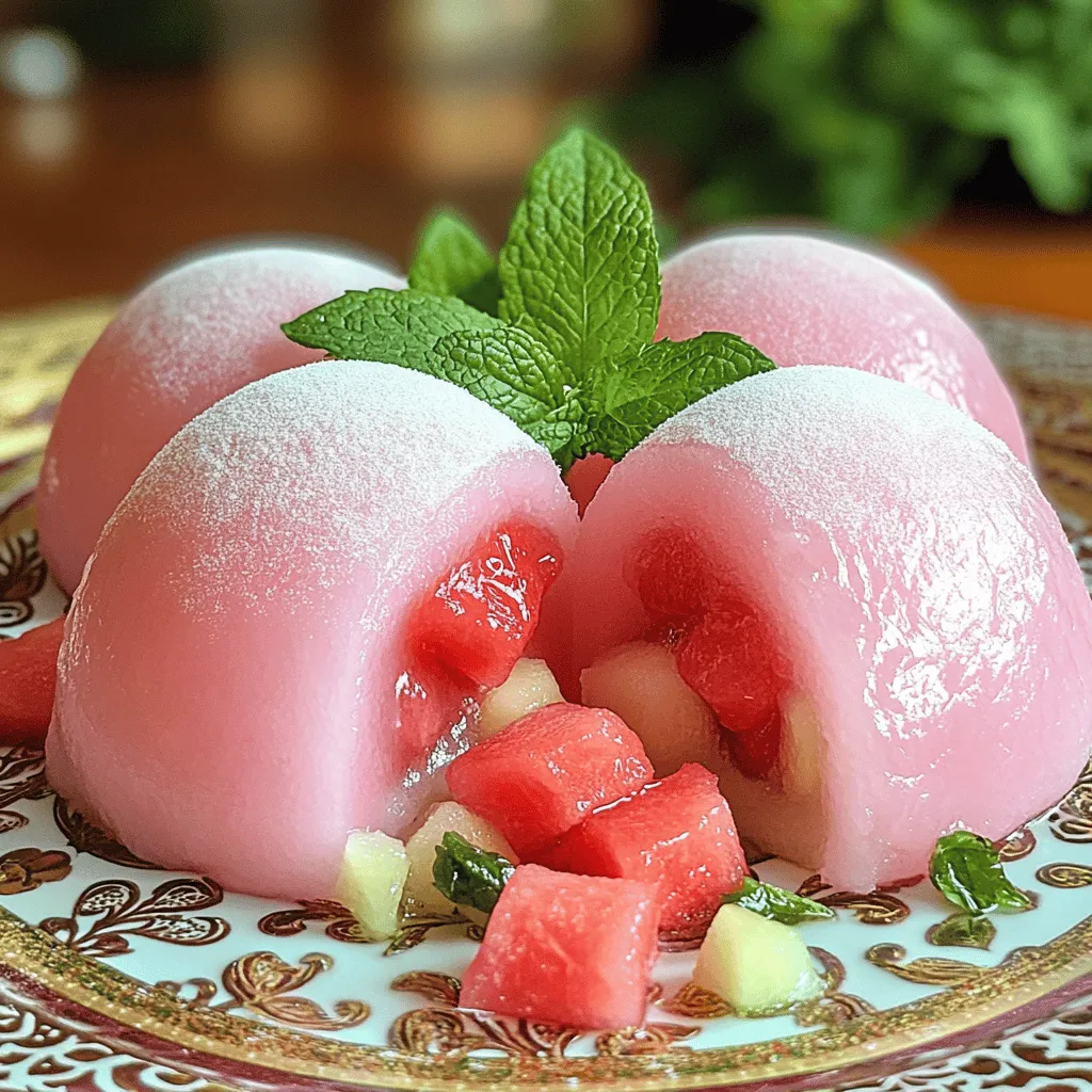 Watermelon Mochi Delightful and Easy Summer Treat