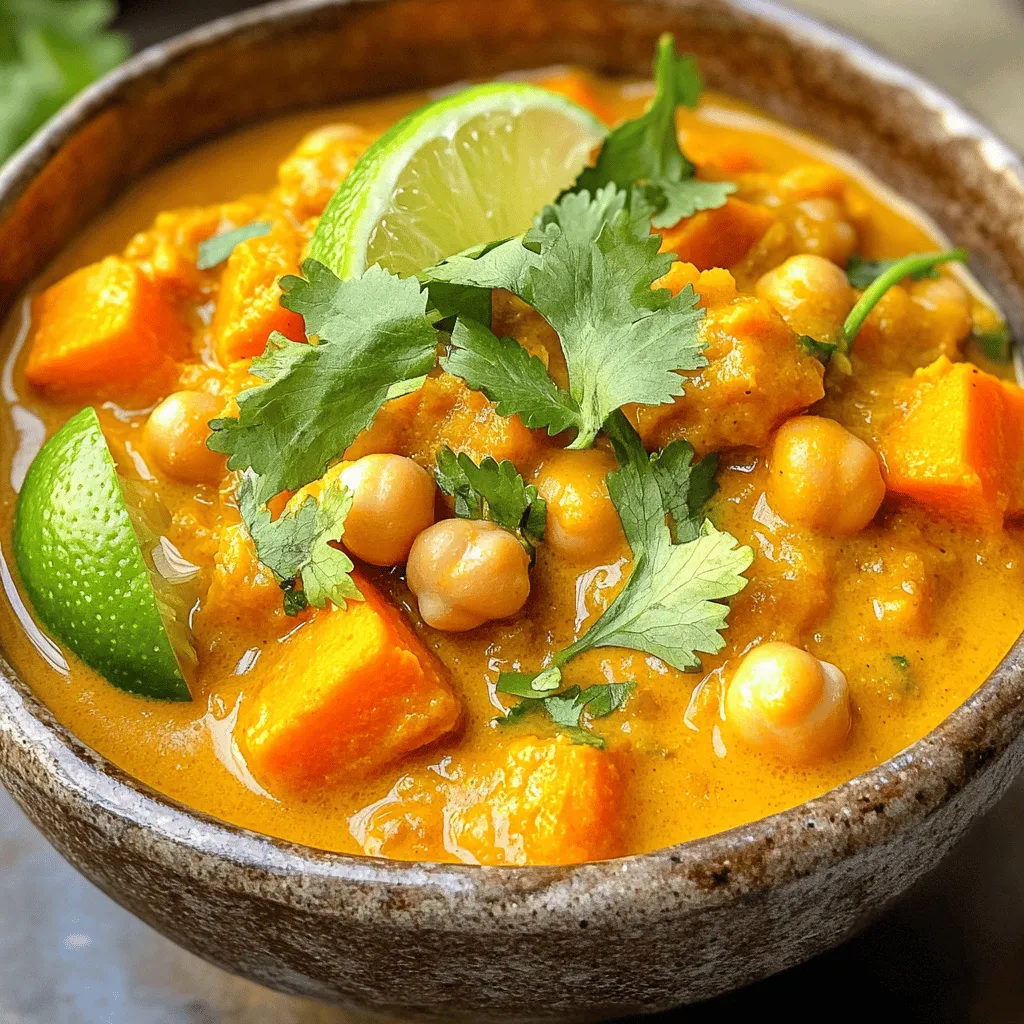 Sweet Potato Chickpea Curry Flavorful and Easy Meal