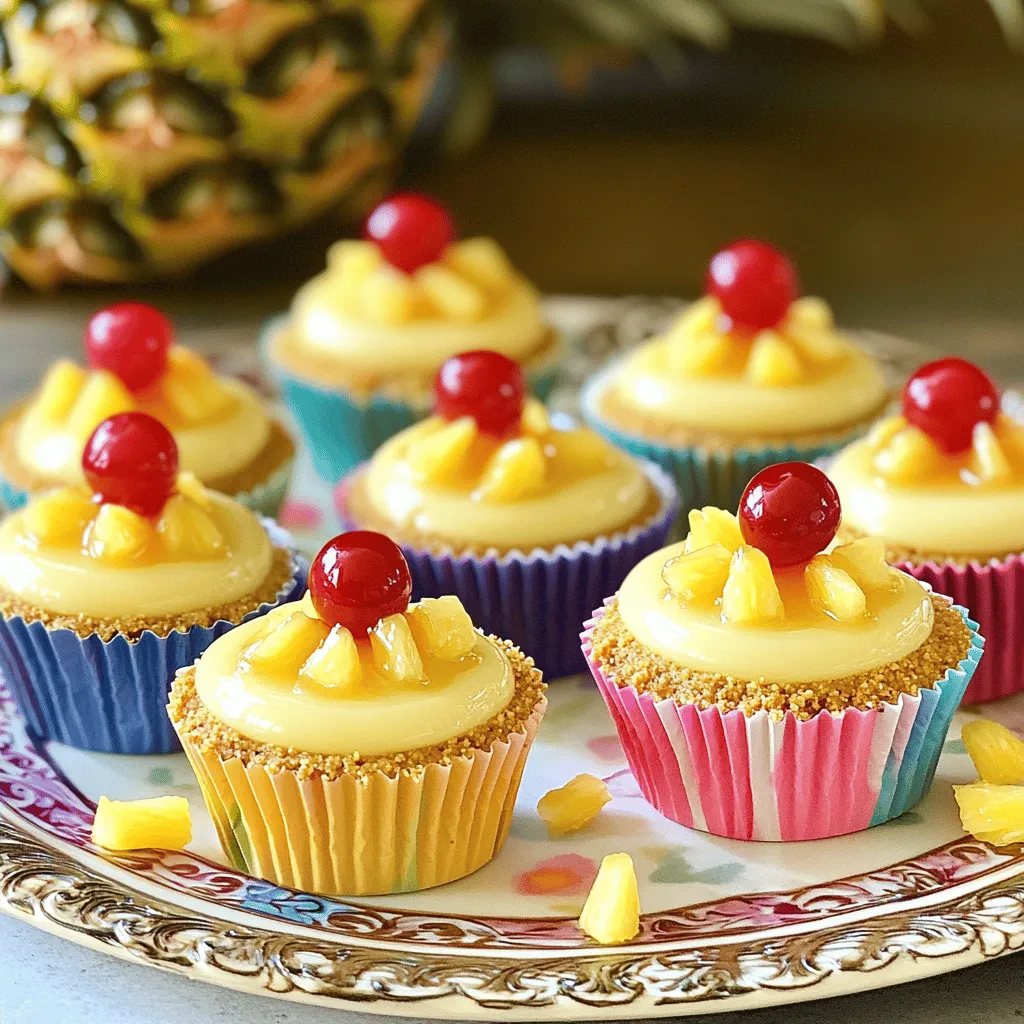 Mini Pineapple Upside-Down Cheesecakes Delightful Treat