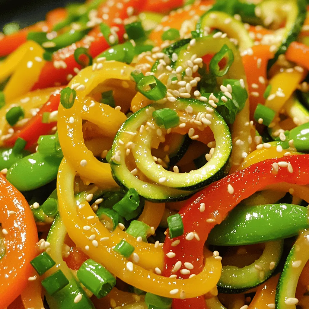 Zucchini Noodle Stir Fry Flavorful and Healthy Dish