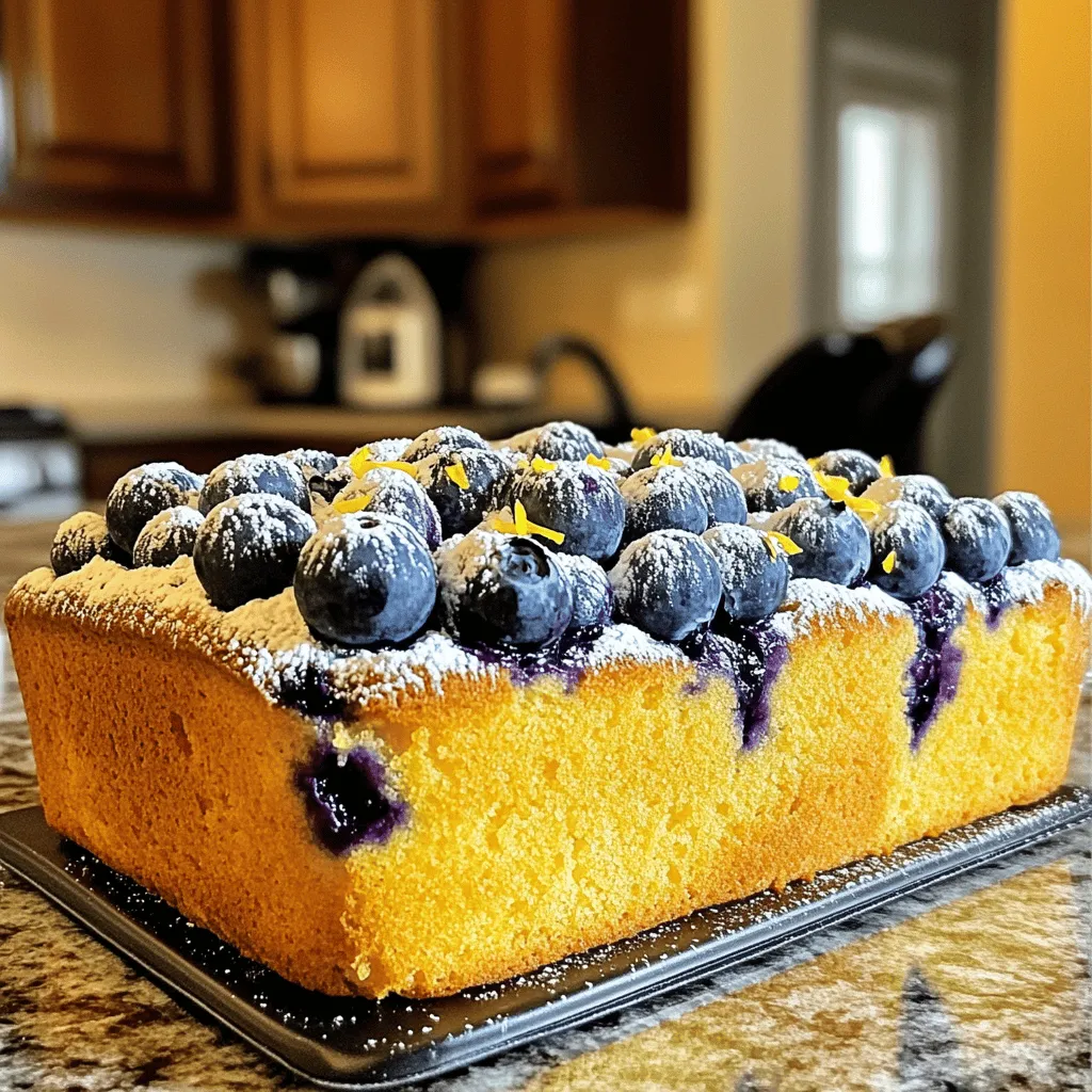 Lemon Blueberry Pound Cake Simple and Tasty Treat