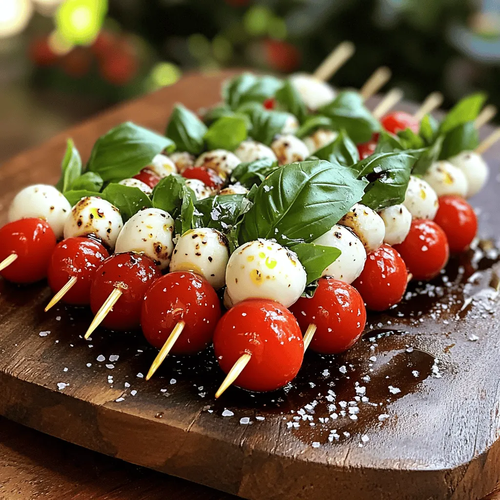 Mini Caprese Skewers Fresh and Flavorful Appetizer