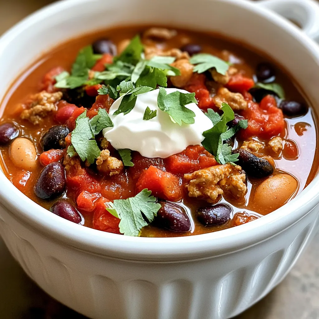 Smoky Chipotle Turkey Chili Flavorful and Hearty Dish