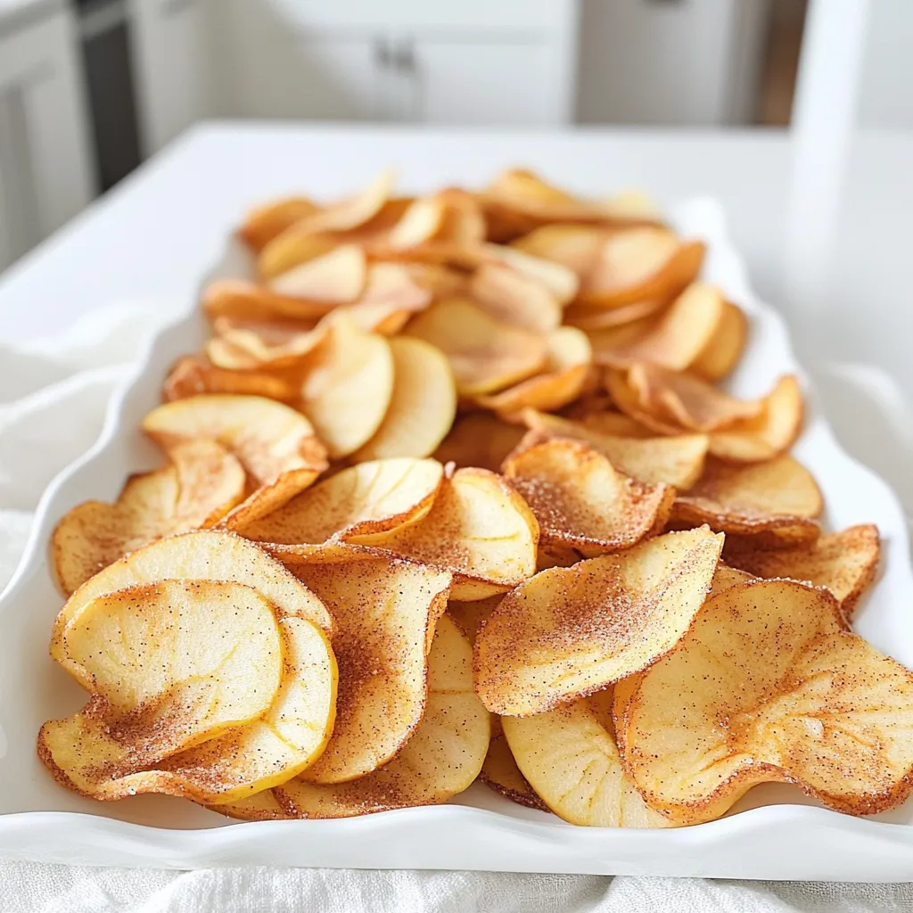 Baked Cinnamon Apple Chips Crispy and Healthy Snack