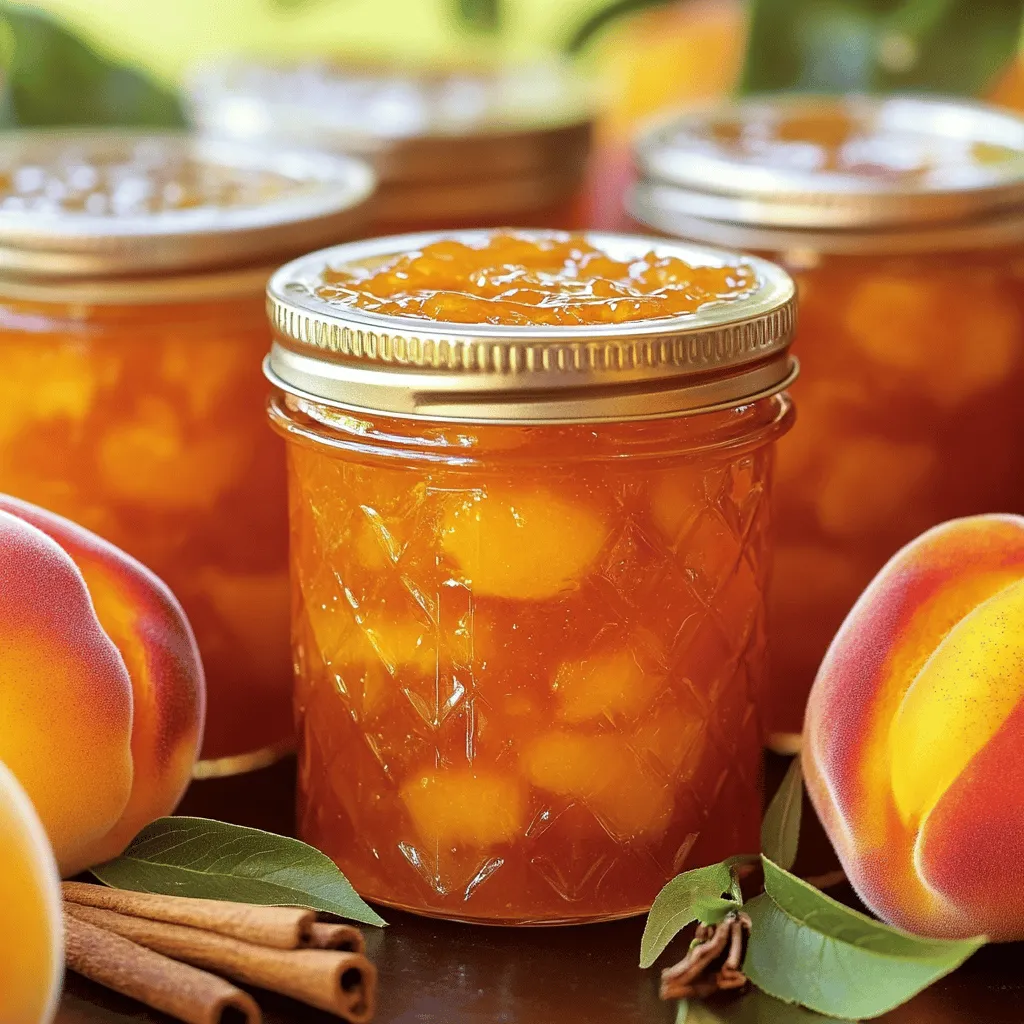 French Country Peach Jam Simple and Flavorful Recipe