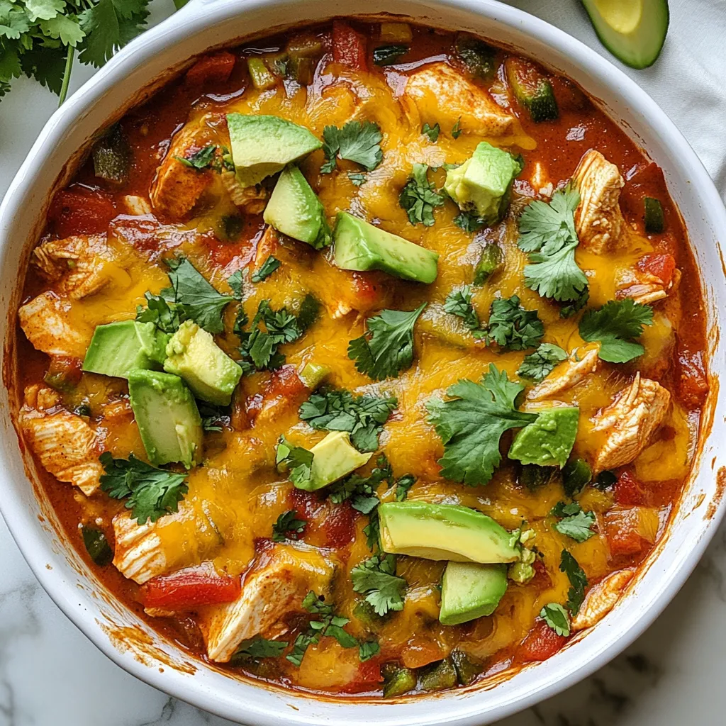 Keto Chicken Enchilada Skillet Flavorful Dinner Idea