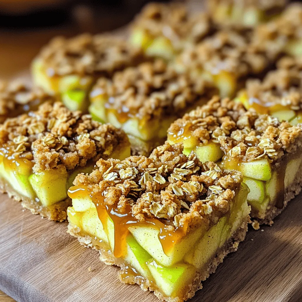 Miso Caramel Apple Crumble Bars Irresistible Treat