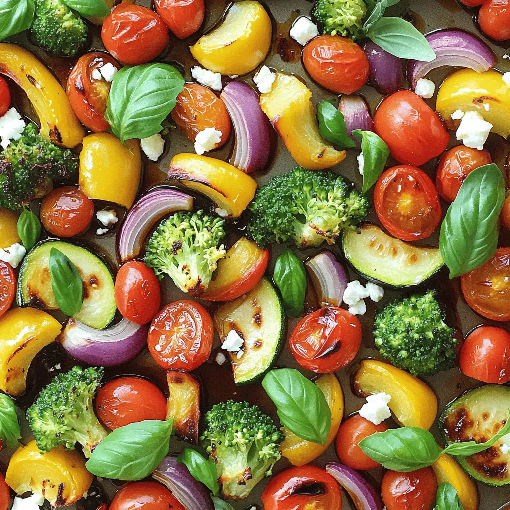 Sheet-Pan Balsamic Roasted Veggies With Feta Delight