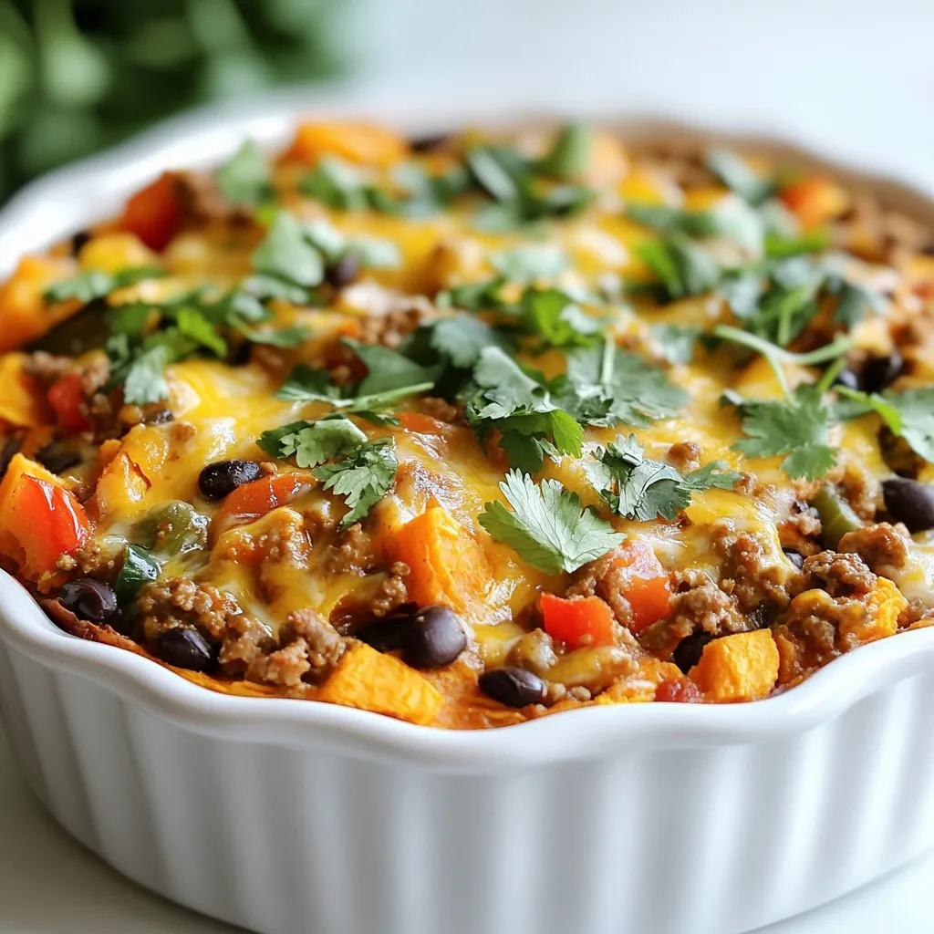 Ground Turkey Sweet Potato Bake Flavorful Comfort Meal
