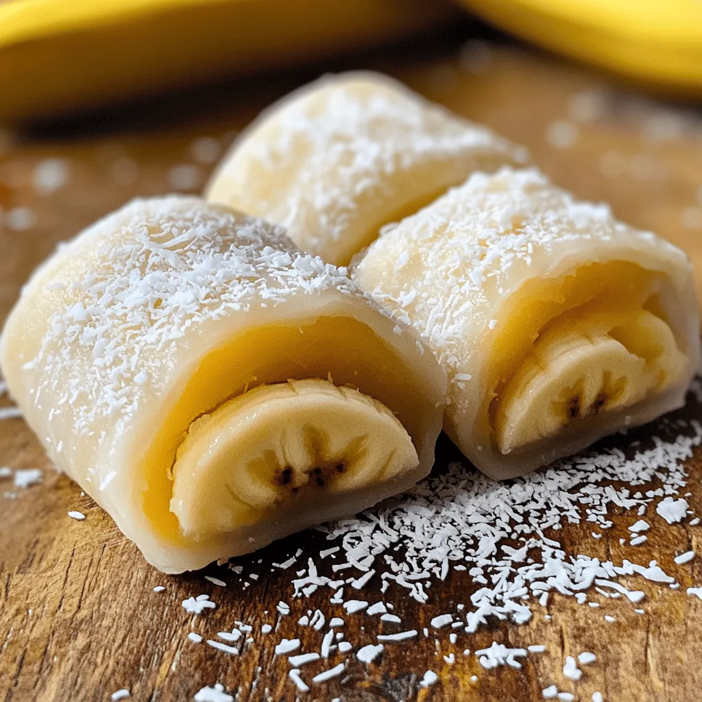 Delicious Banana Mochi Rolls Easy Treat to Enjoy