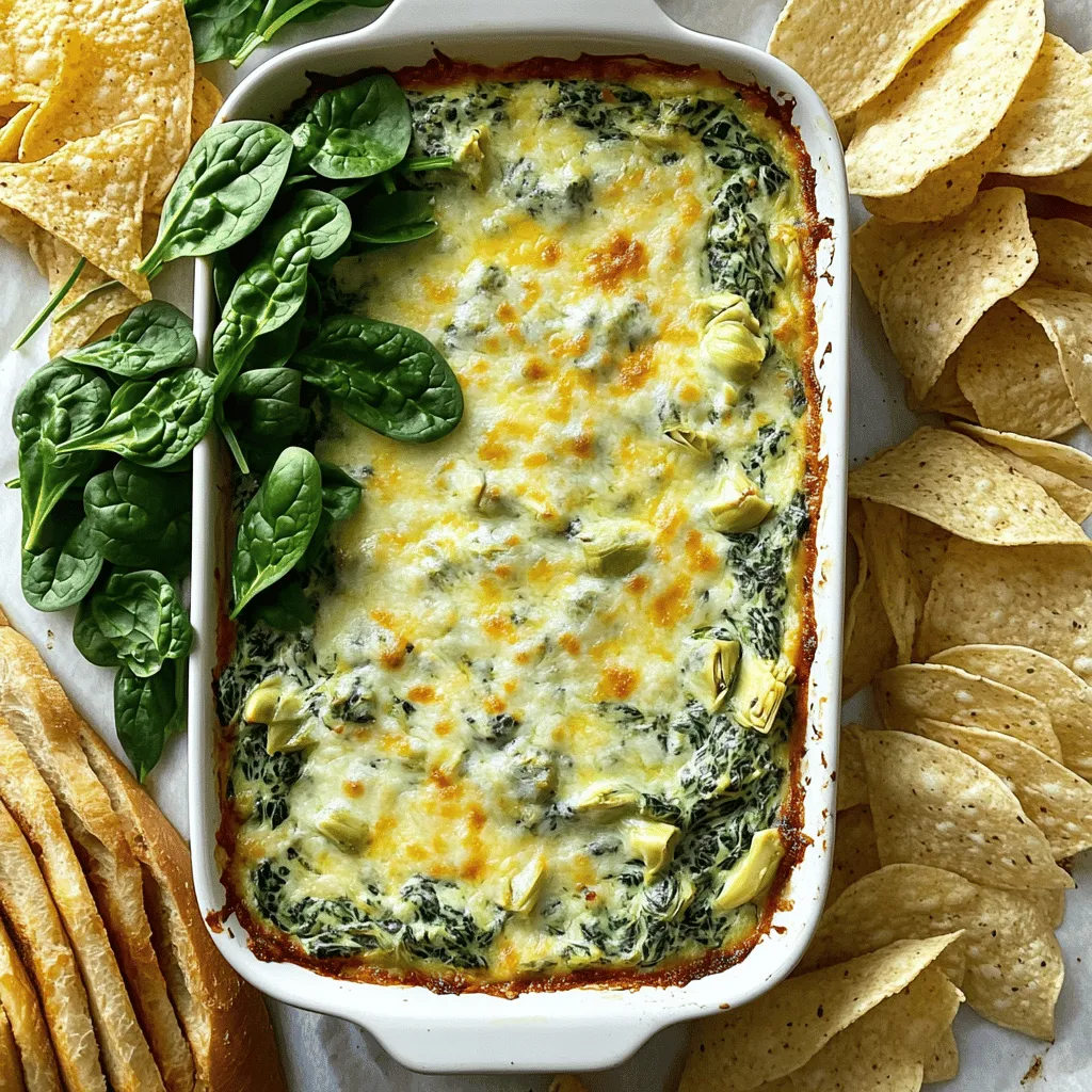 Creamy Spinach and Artichoke Dip Tasty Party Snack
