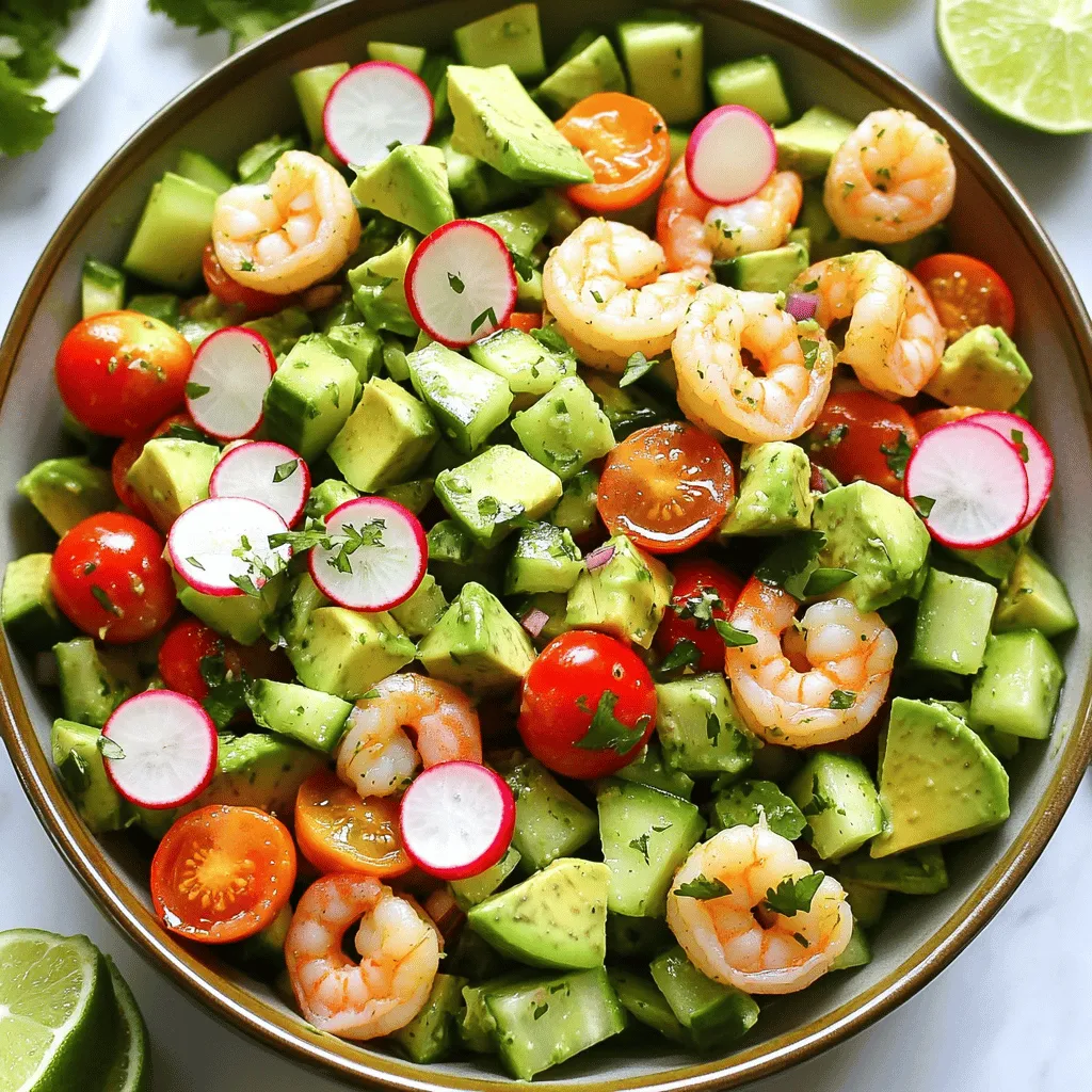 Healthy Avocado Shrimp Salad Fresh and Flavorful Dish