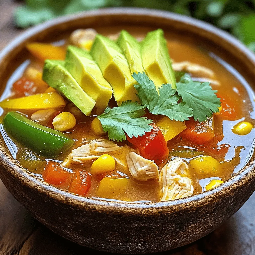 Easy Chicken Fajita Soup Quick and Flavorful Recipe