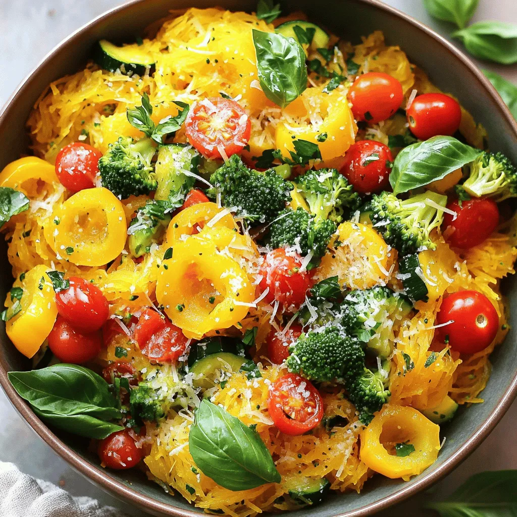 Spaghetti Squash Primavera Flavorful Healthy Dish