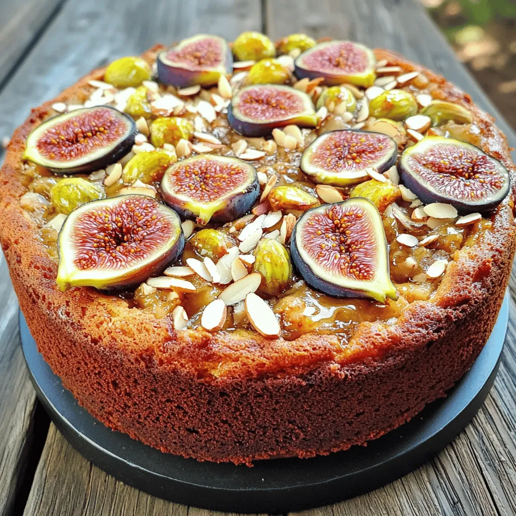 Fig Cake with Almond and Honey Delight Recipe