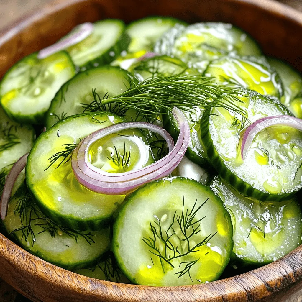 Polish Cucumber Salad Fresh and Flavorful Delight