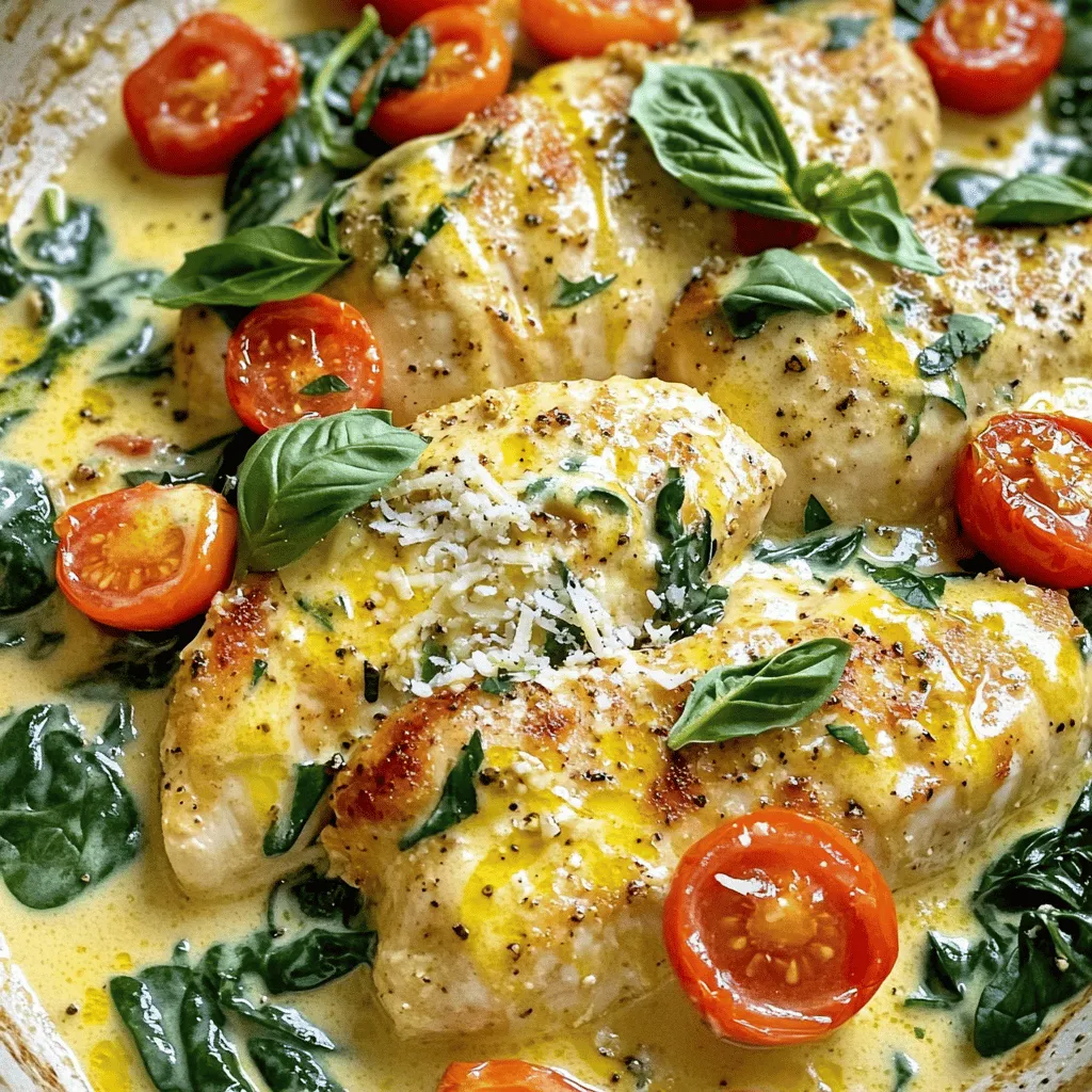 Creamy Garlic Tuscan Chicken Flavorful Dinner Delight