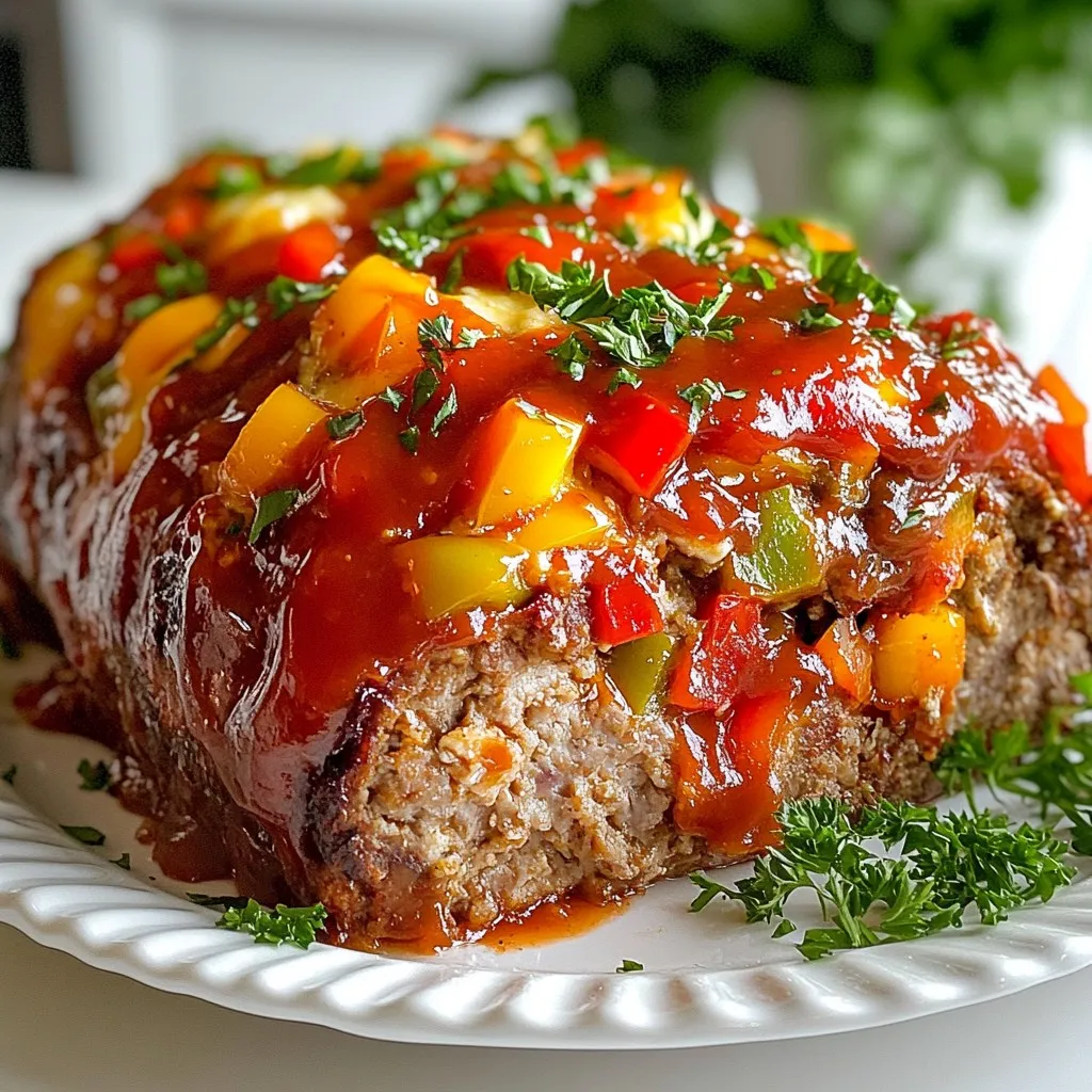 Stuffed Meatloaf Supreme Savory Family Dinner Delight