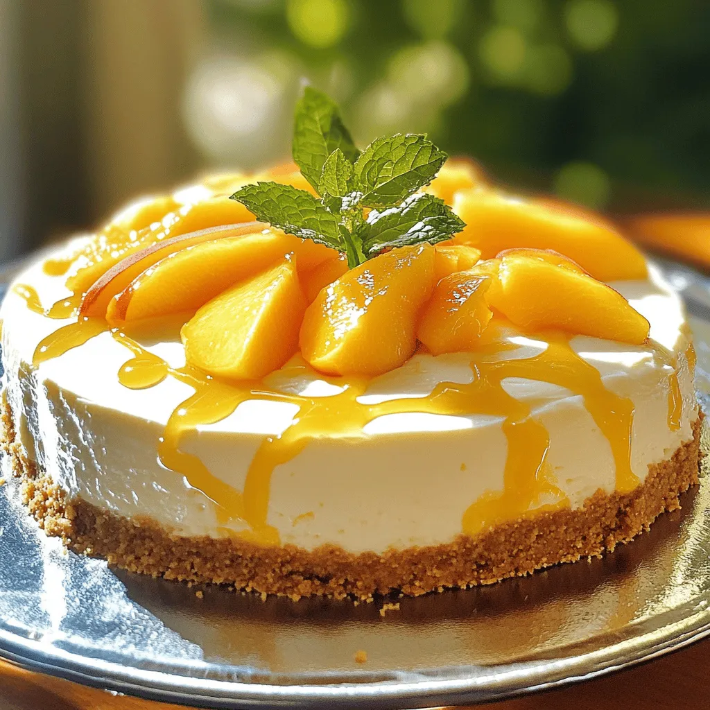 No Bake Peach Cheesecake Simple and Tasty Treat