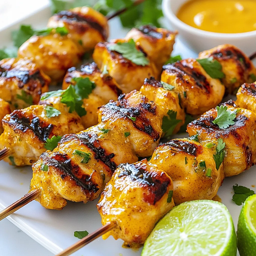 Thai Coconut Chicken Skewers Flavorful and Simple Meal