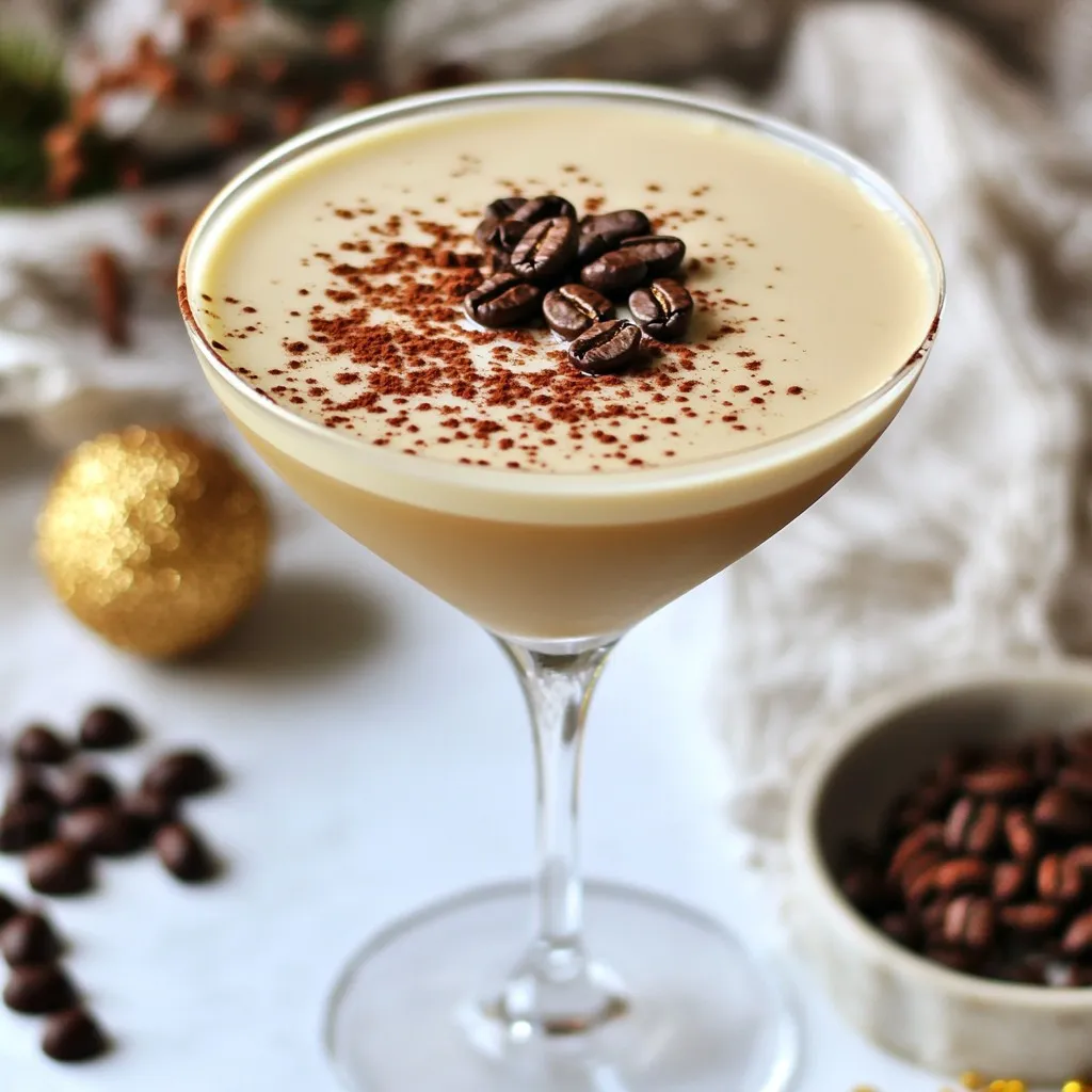 Holiday Baileys Espresso Martini Festive Cocktail Recipe