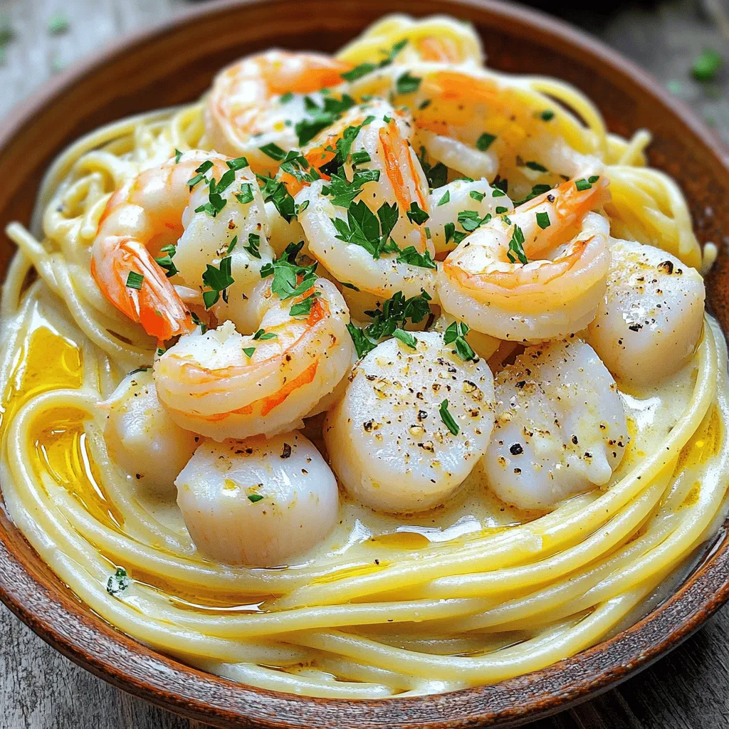 Creamy Seafood Spaghetti Rich and Flavorful Delight