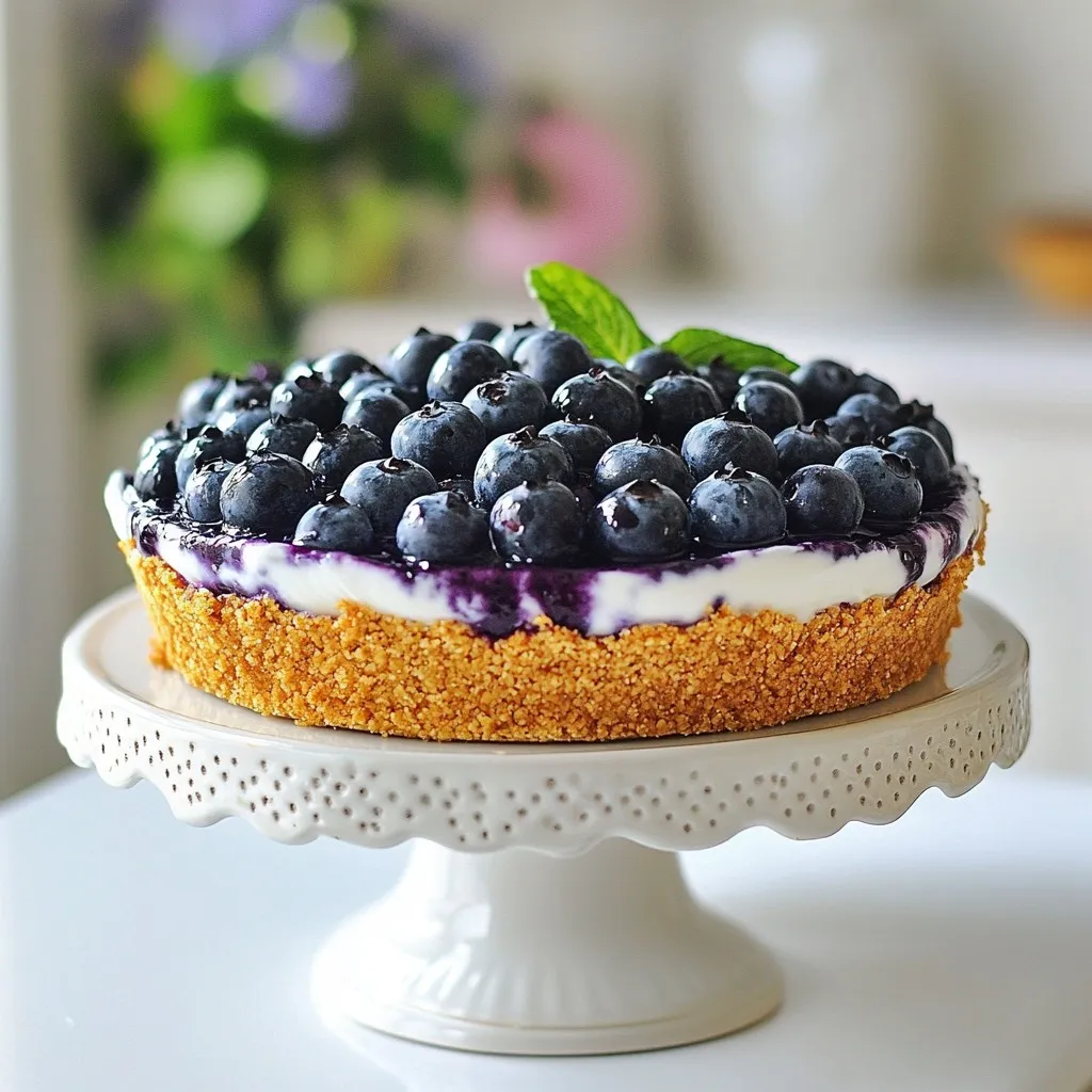 No-Bake Blueberry Chia Pie Delightful and Simple Treat