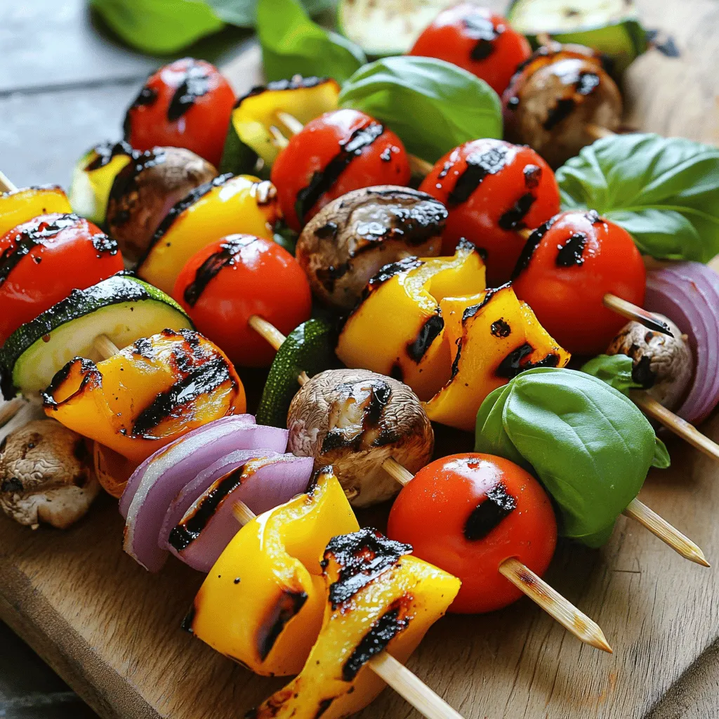 Grilled Vegetable Skewers Vibrant and Flavorful Dish