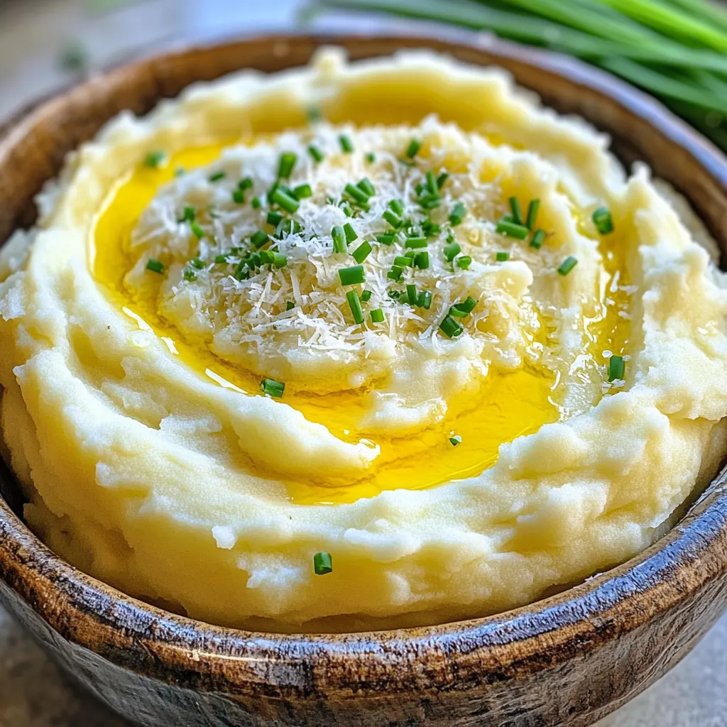 Creamy Garlic Parmesan Mashed Potatoes Flavor Boost