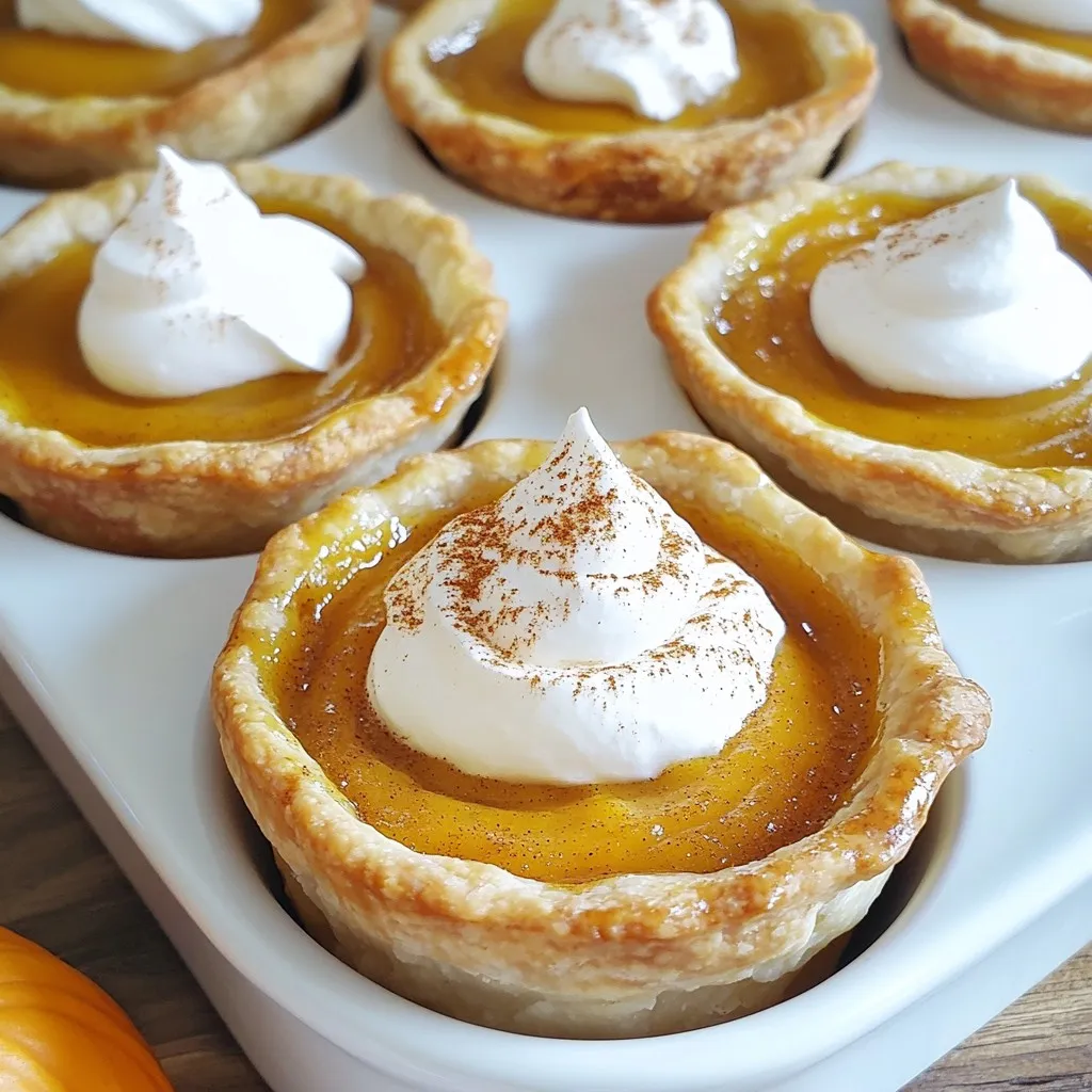 Mini Pumpkin Pies Festive and Easy Fall Treat