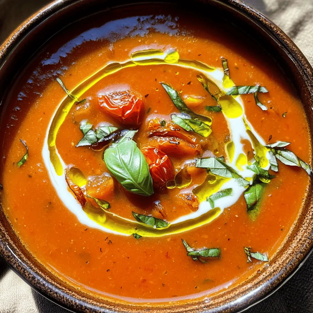 Easy Roasted Tomato Soup Simple and Tasty Recipe