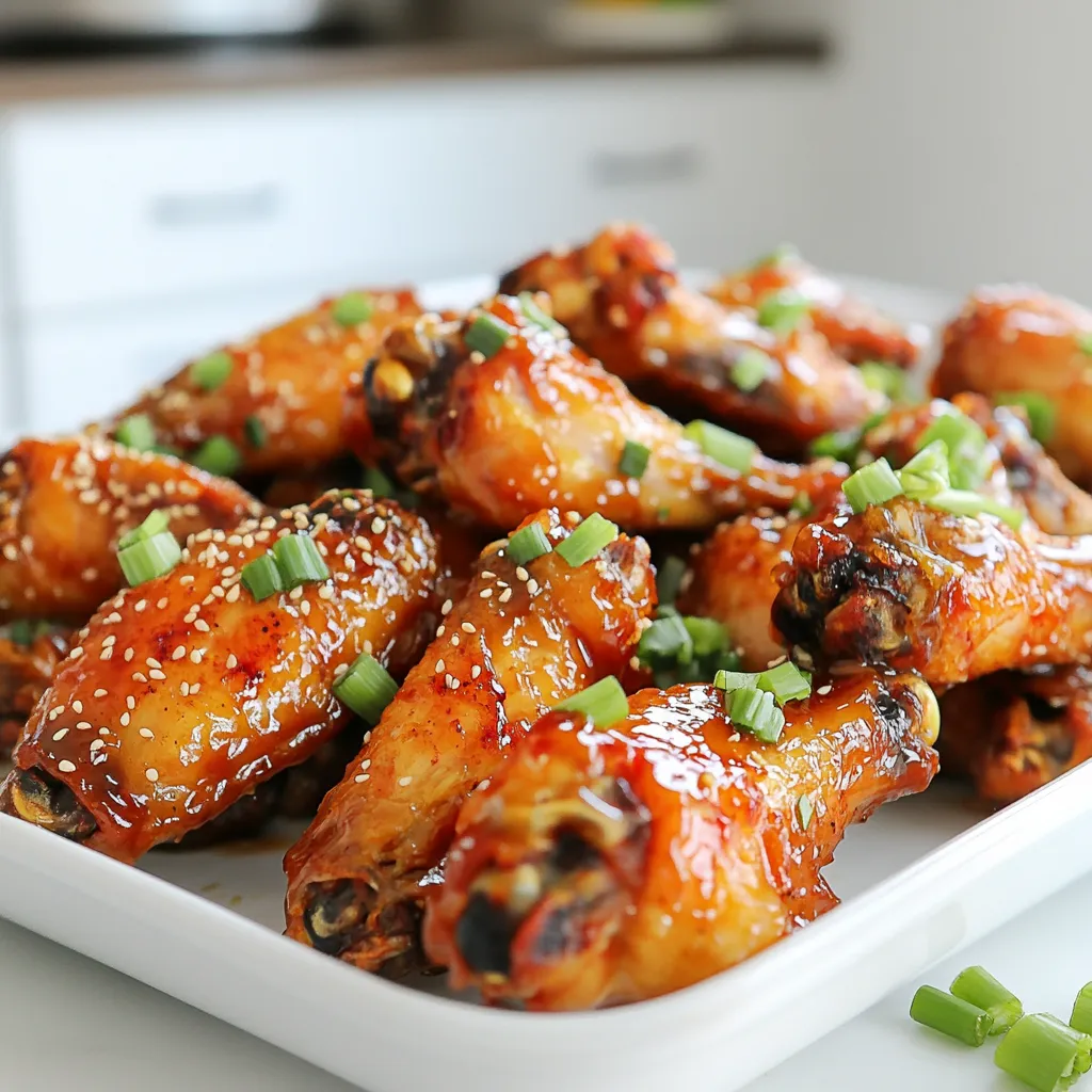 Air Fryer Honey Garlic Chicken Wings Tasty Delight