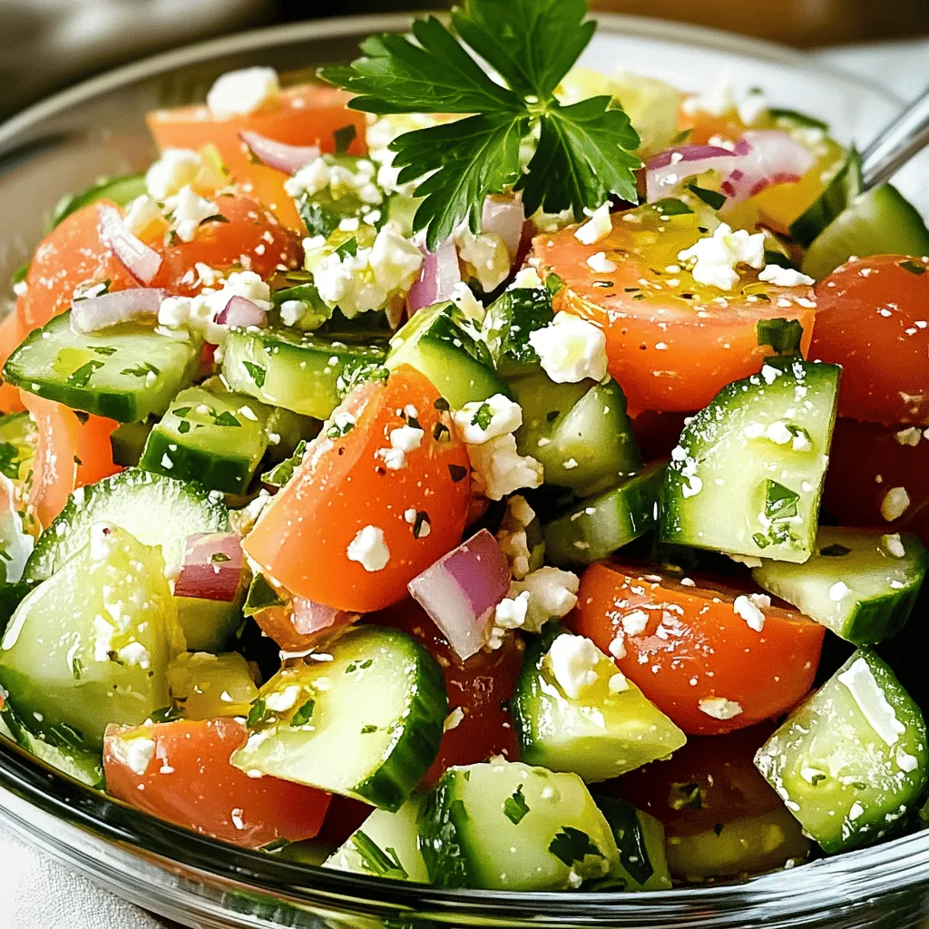 Cucumber Tomato Salad Fresh and Flavorful Dish