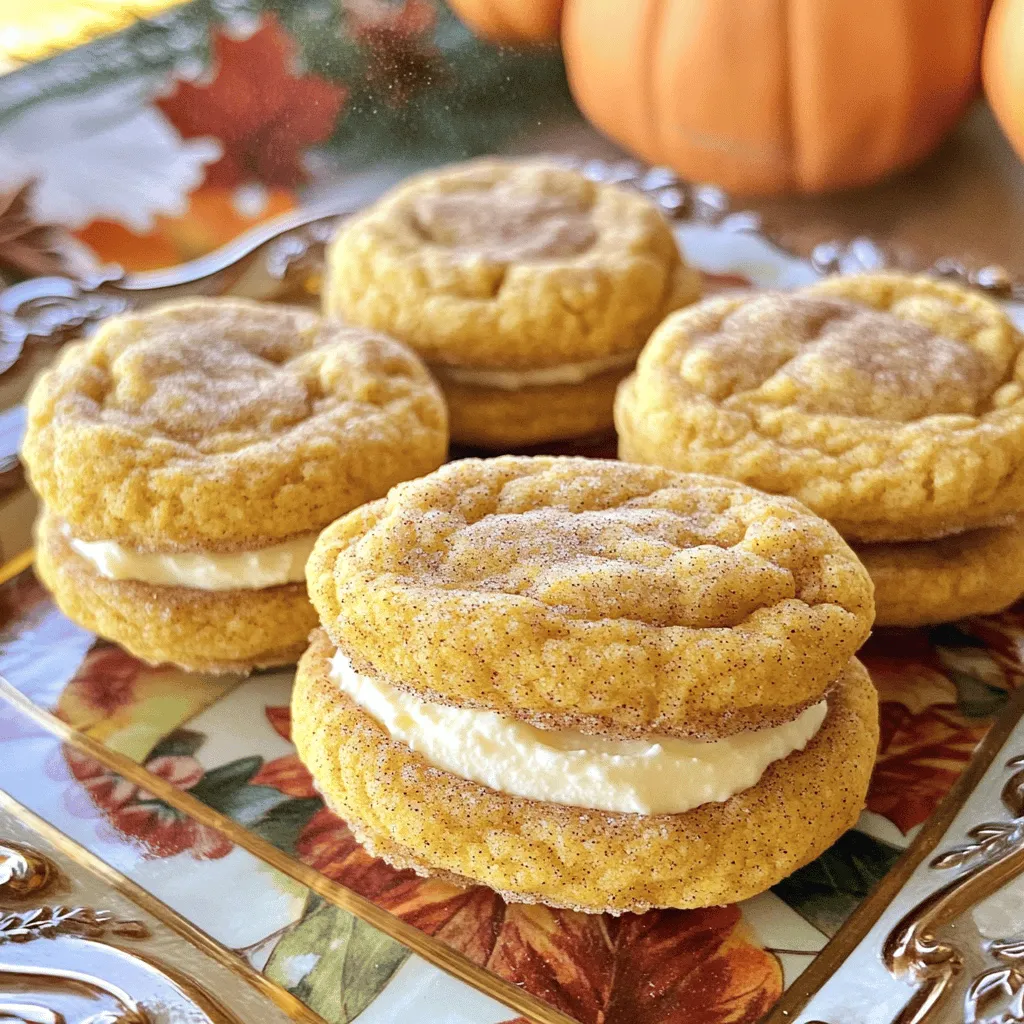 Pumpkin Snickerdoodle Sandwich Cookies Delightful Treat