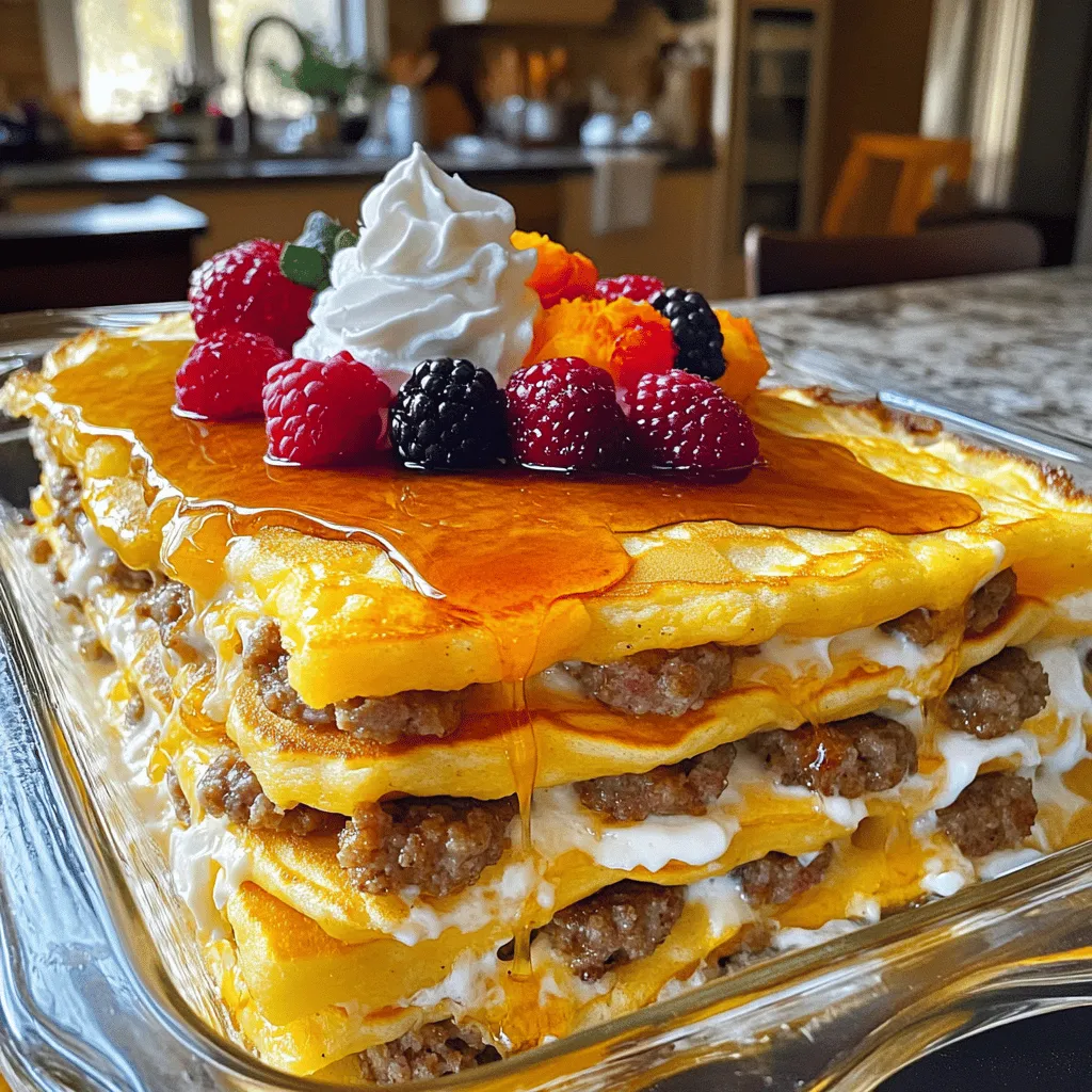 Pancake Sausage Casserole Flavorful Brunch Delight