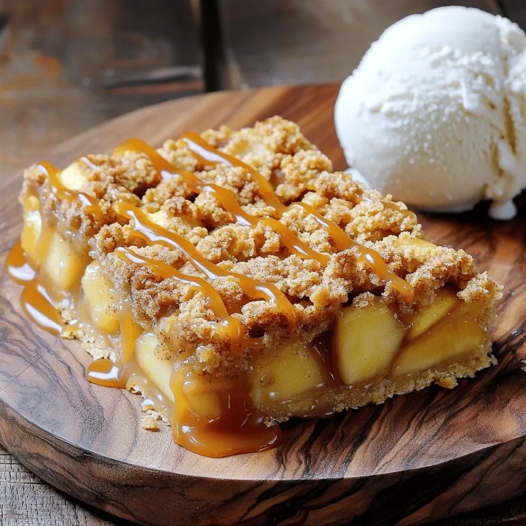 Caramel Apple Crumble Bars Tasty Fall Dessert Recipe