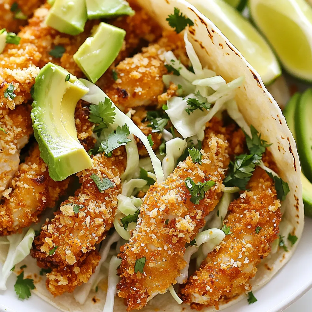 Crispy Poblano Chicken Tacos Flavorful and Fun Meal