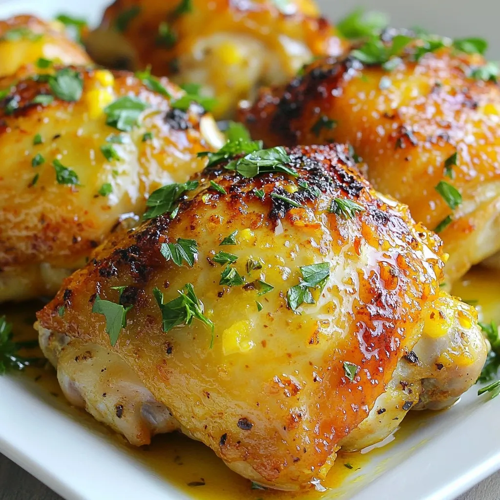 Lemon Paprika Roast Chicken Thighs Flavorful Delight