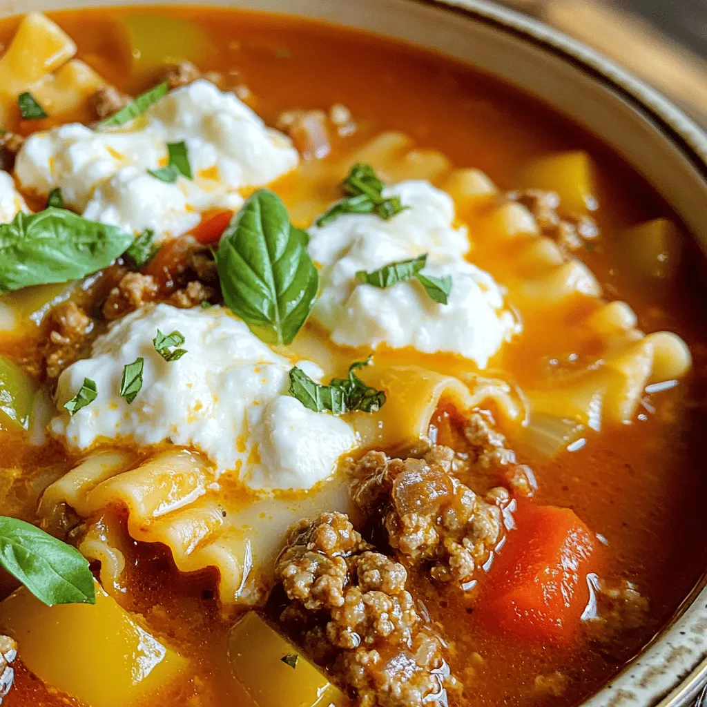 Lasagna Soup Comforting and Hearty Family Meal