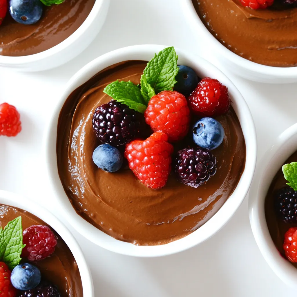 Cottage Cheese Chocolate Mousse Healthy Dessert Recipe