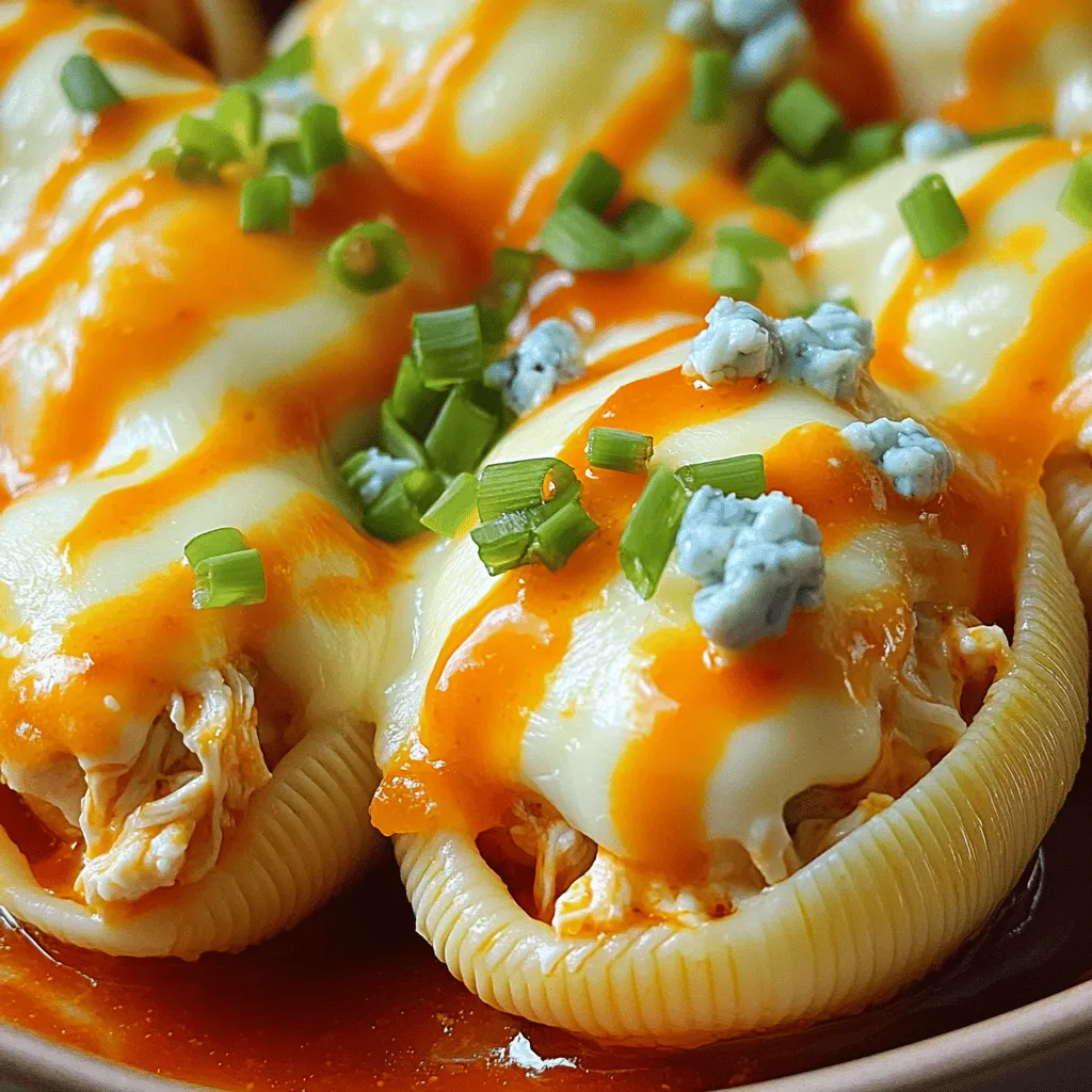 Quick Buffalo Chicken Stuffed Shells Flavorful Delight