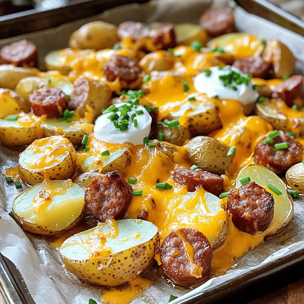 Cheesy Ranch Potatoes with Smoked Sausage Delight
