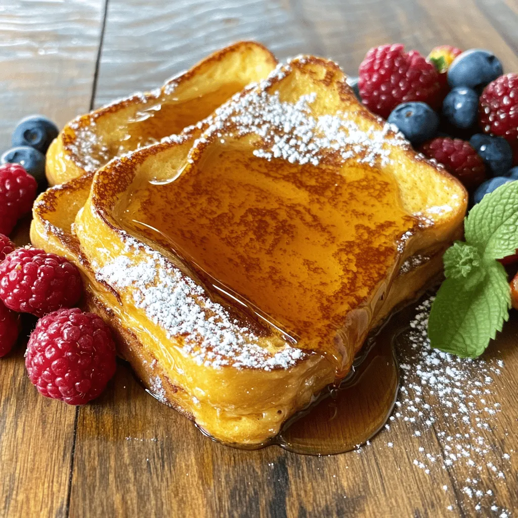 Classic French Toast with Maple Syrup Delight