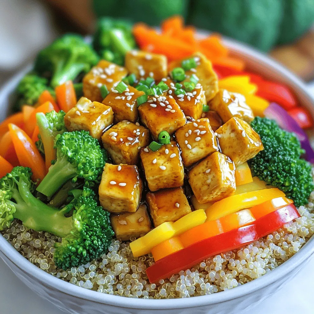Air Fryer Honey Garlic Tofu Bowls Flavorful Meal Prep