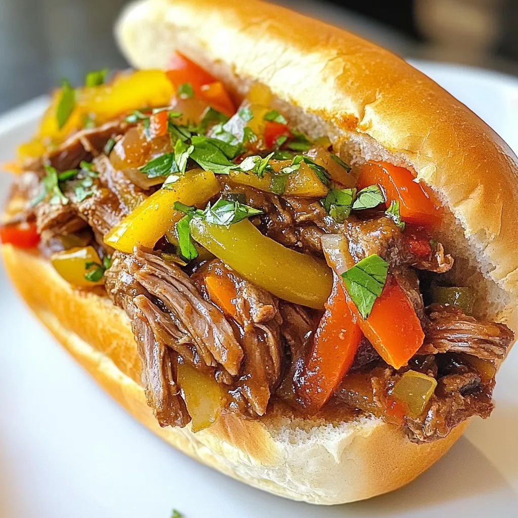 Savory Slow Cooker Italian Beef Easy and Flavorful Dish